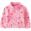 The Children’s Place baby-girls And Toddler Sherpa Jacket(Pink Dots Quarter Zip)