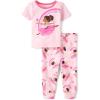 The Children’s Place baby-girls And Toddler Snug Fit 100% Cotton Short Sleeve Top and Pants 2 Piece Pajama Set(Rainbow Dancers)