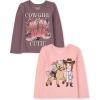The Children’s Place baby-girls And Toddler Unicorns,butterflies,trends Long Sleeve Graphic T-shirts,2 Pack(Cowgirl Cutie/Cowgirl Horse)
