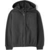 The Children’s Place boys Active Long Sleeve Hooded Full Zip Front Sweatshirt(Motoroil)
