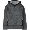 The Children’s Place boys Active Long Sleeve Hooded Sweatshirt(Gray Colorblock)