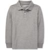 The Children’s Place boys Long Sleeve Pique Polo(Smoke Single)