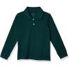 The Children’s Place boys Long Sleeve Pique Polo(Spruce Green Single)