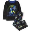 The Children’s Place boys Long Sleeve Top and Pants 2 Piece Pajama Set(Football Star)