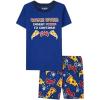 The Children’s Place boys Short Sleeve Top and Shorts Snug Fit 100% Cotton 2 Piece Pajama Set(Glow Pizza)