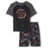 The Children’s Place boys Short Sleeve Top and Shorts,2 Piece Pajama Set(Total Gamer)