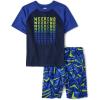 The Children’s Place boys Short Sleeve Top and Shorts,2 Piece Pajama Set(Weekend)