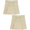 The Children’s Place girls Button Skort(Sandy 2-pack)