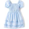 The Children’s Place girls Floral Smocked Babydoll Dress(Breeze)