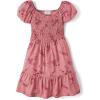 The Children’s Place girls Floral Smocked Babydoll Dress(Flora Smocked)