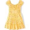 The Children’s Place girls Floral Smocked Babydoll Dress(Sun Valley)