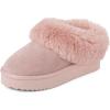 The Children’s Place girls Girls Indoor/Outdoor Comfy Slip on Platform Shoes, Faux Fur Lined(Pink)
