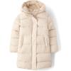 The Children’s Place girls Medium Weight Long Puffer Jacket, Wind-resistant, Water-resistant(Frappe)
