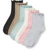 The Children’s Place girls Midi Socks Variety Pack(Multicolor Lettuce 6-pack)