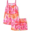 The Children’s Place girls Tank Top and Shorts 2 Piece Pajama Set(Neon Berry)