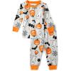 The Children’s Place unisex-baby And Kids, Sibling Matching, Holiday Pajama Sets, Cotton(Ghosts/Pumpkins Halloween)