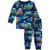 The Children’s Place unisex-baby And Kids, Sibling Matching, Holiday Pajama Sets, Cotton(Trains Glow)