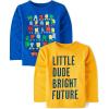 The Children’s Place,Baby Boys,and Toddler Assorted Everyday Long Sleeve Graphic T-Shirts(Alphabet Train/Bright Future)