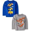 The Children’s Place,Baby Boys,and Toddler Assorted Everyday Long Sleeve Graphic T-Shirts(Fire Truck/Construction Vehicles)