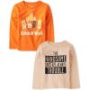 The Children’s Place,Baby Boys,and Toddler Assorted Everyday Long Sleeve Graphic T-Shirts(Group Hug/Handsome Trouble)