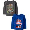 The Children’s Place,Baby Boys,and Toddler Assorted Everyday Long Sleeve Graphic T-Shirts(Rescue Vehicles/Contruction)