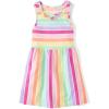 The Children’s Place,Short Sleeve Fashion Dress(Multicolor Stripe)