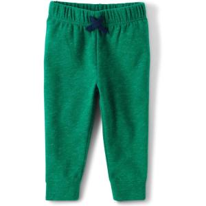 And Toddler Boy Active Striped Fleece Jogger Pants 2-pack(Park Bench Green 2-pack)