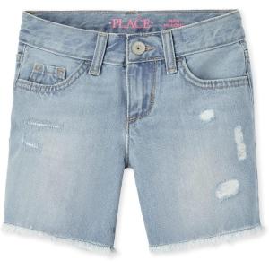 Denim Midi Shorts(Fray Peyton Wash)
