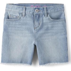 Denim Midi Shorts(Straight Leg Peony Wash)