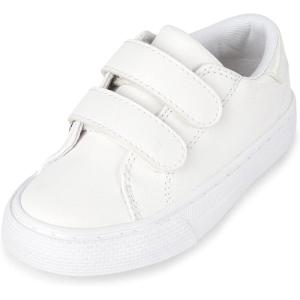 The Children’S Place Baby-Girls And Toddler Casual Hook & Loop Sneakers(White)