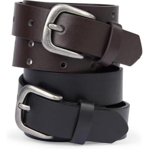 The Children’S Place Boys Belt(Black/Brown 2-pack)