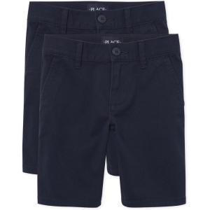 The Children’S Place Girls Chino Shorts(Tidal 2-pack)