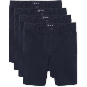 The Children’S Place Girls Chino Shorts(Tidal 4 Pack)