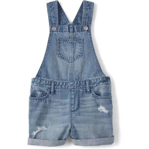 The Children’S Place Girls Denim Shortall Overalls(Autumn Wash)