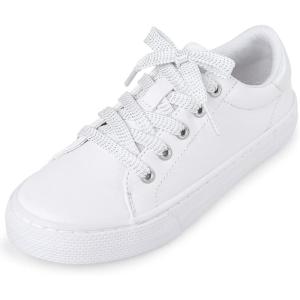 The Children’S Place Girls Uniform Low Top Sneakers(White)