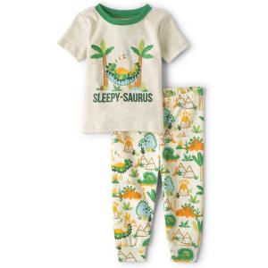The Children’s Place Baby And Toddler Boys Dino Snug Fit Cotton Pajamas(Sleepysaurus)