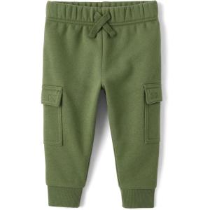 The Children’s Place Baby Boy and Toddler Fleece Jogger Pants(Olive Cargo)