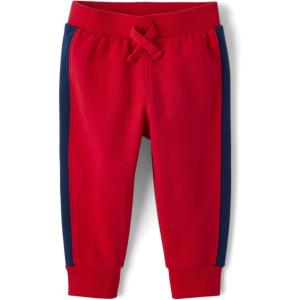 The Children’s Place Baby Boy and Toddler Fleece Jogger Pants(Ruby)