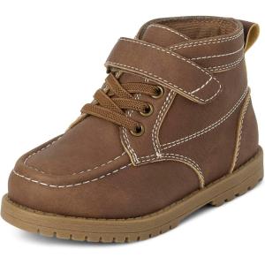 The Children’s Place Baby Boys’ Ankle Boot Chukka(Brown Lace Up)