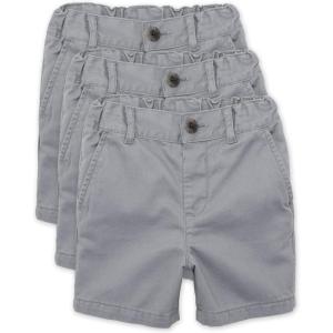 The Children’s Place Baby Boys Chino Shorts(Fin Gray 3-pack)