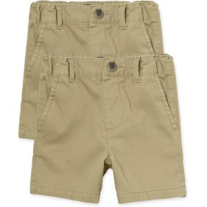 The Children’s Place Baby Boys Chino Shorts(Flax 2-pack)