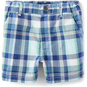 The Children’s Place Baby Boys Chino Shorts(Navy Sail Plaid)