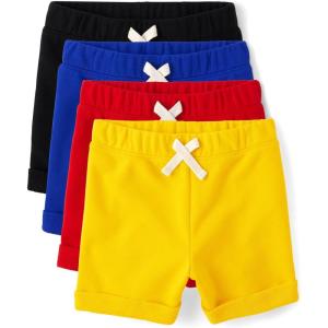 The Children’s Place Baby Boys’ and Toddler Active Knit Shorts(Multicolor 4-pack)