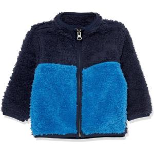 The Children’s Place Baby Boy’s and Toddler Cozy Fuzzy Sherpa Jacket(Blue Colorblock)