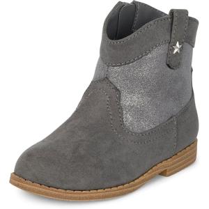 The Children’s Place Baby Girls’ Western Cowgirl Boot(Grey)