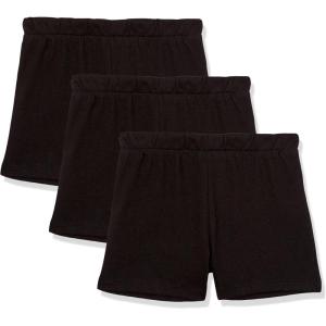 The Children’s Place Baby Girls’ and Toddler Assorted Knit Shorts(Black/Black/Black)