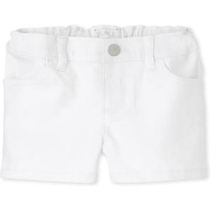 The Children’s Place Baby Girls and Toddler Denim Shorts Shortie(White)