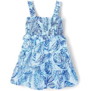 The Children’s Place Baby Girls’ and Toddler Short Sleeve Casual Dresses(Clear Sky)