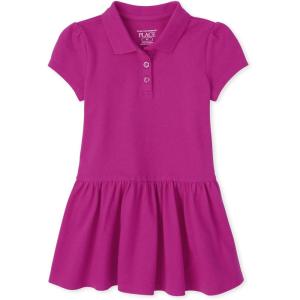 The Children’s Place Baby Girls and Toddler Short Sleeve Pique Polo Dress