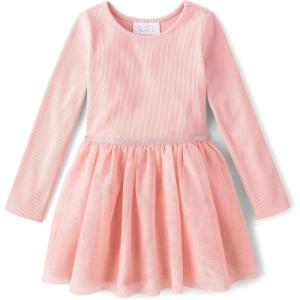 The Children’s Place Baby Girls’ and Toddler Tutu Dresses(Glitter Lt Plum)